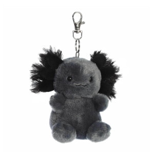 Palm pals onyx axolotl clip-on plush
